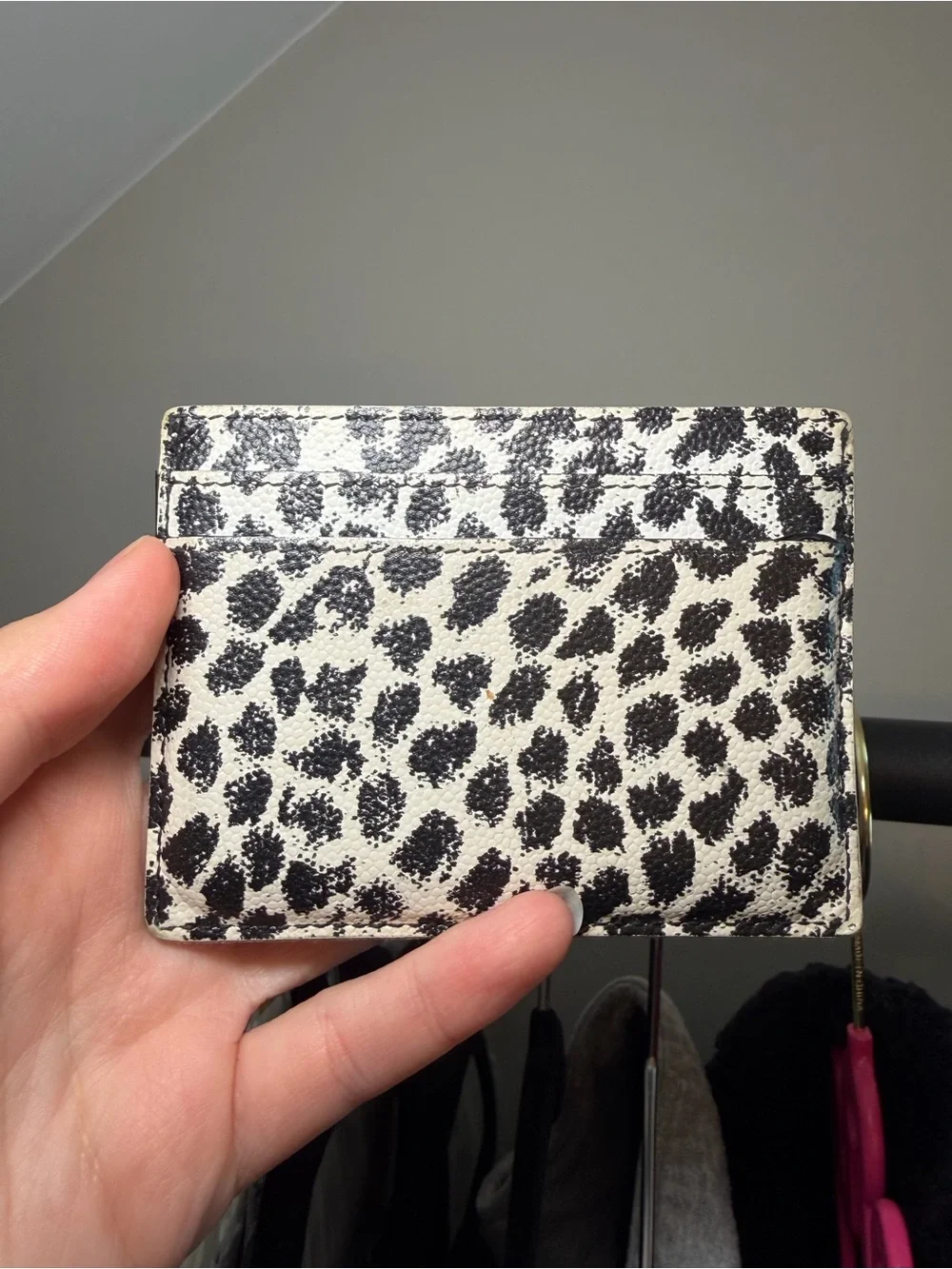 Yves Saint Laurent Leopard Print Leather Card Holder - Limited Edition 2021